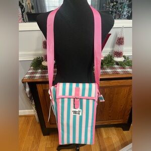 Ollie & Olivia-Bundle Bag, Raspberry Hibiscus Cocktail, Strainer, Pink Glass